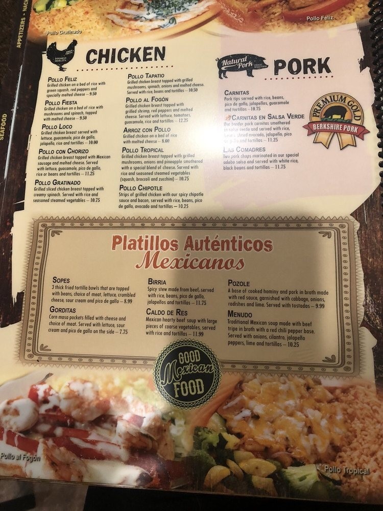 Santa Fe Mexican Grill menu in Kingsport, Tennessee, USA