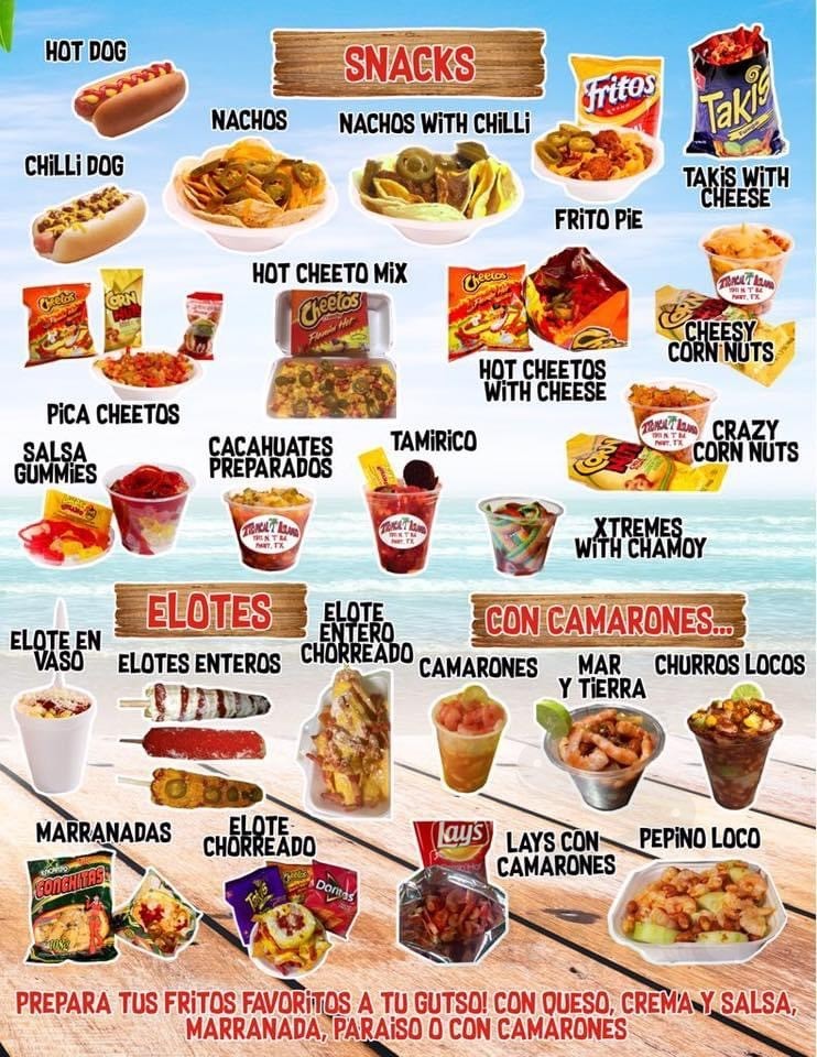 Menu for Tropical Island in Pharr, TX | Sirved