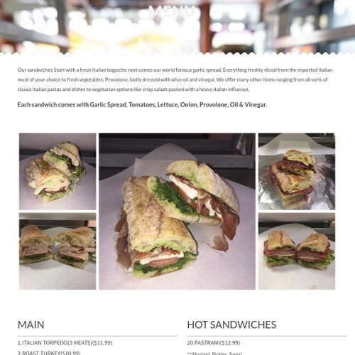 Angelo's Italian Deli menu in Seal Beach, California, USA