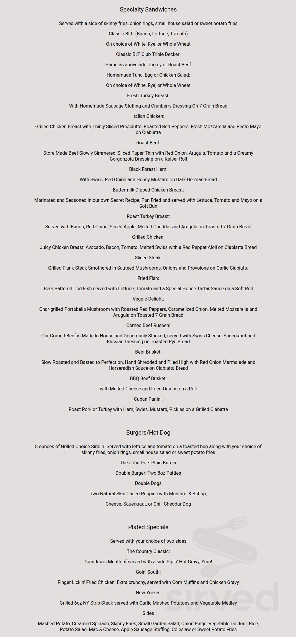 Country Kitchen Cafe menu in Brewster, New York, USA