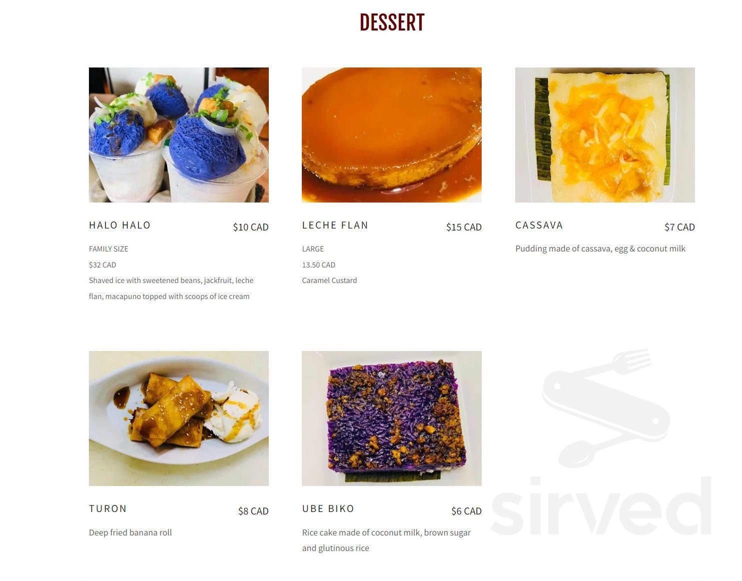 Grandt Kitchen Surrey menu in Surrey, British Columbia, Canada