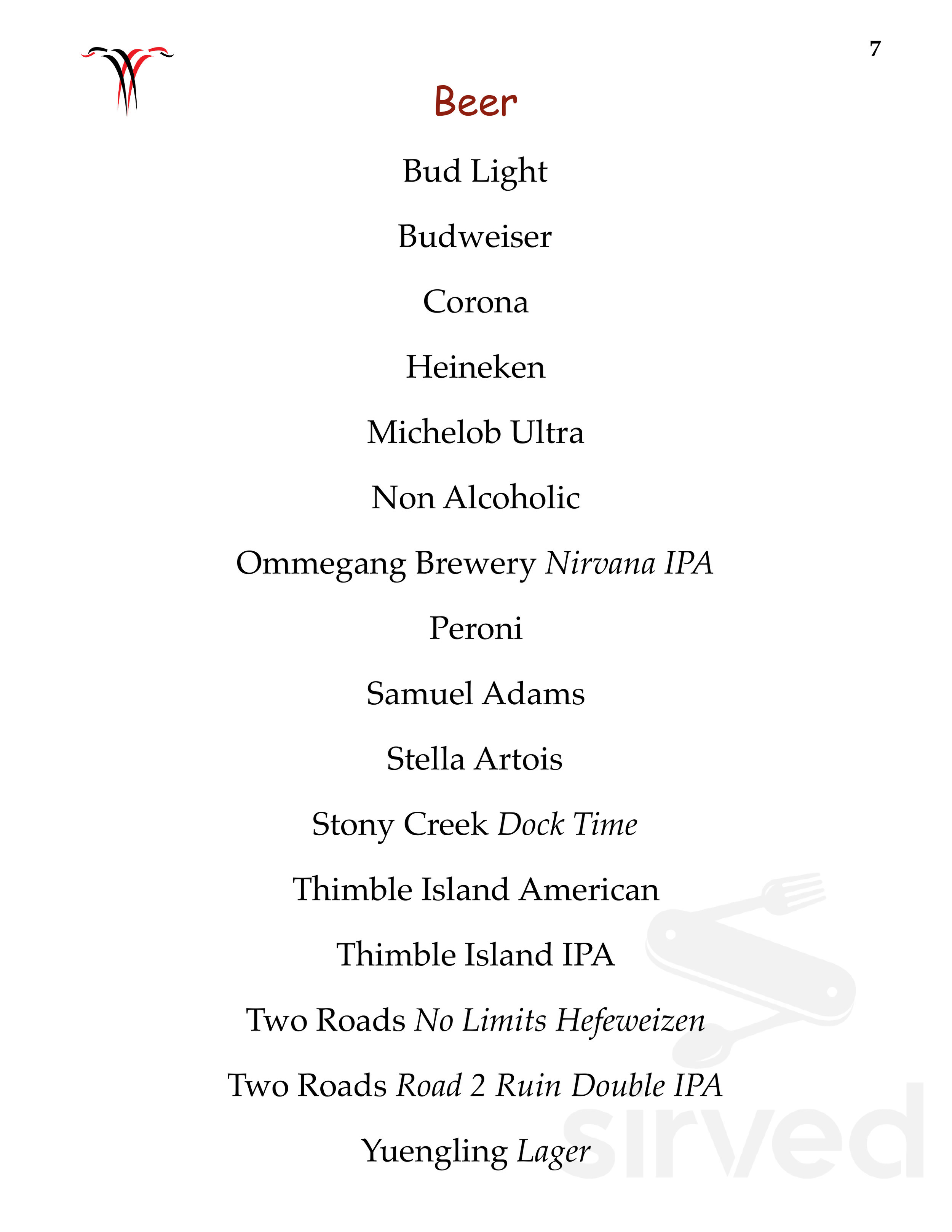 La Foresta Restaurant menu in Killingworth, Connecticut
