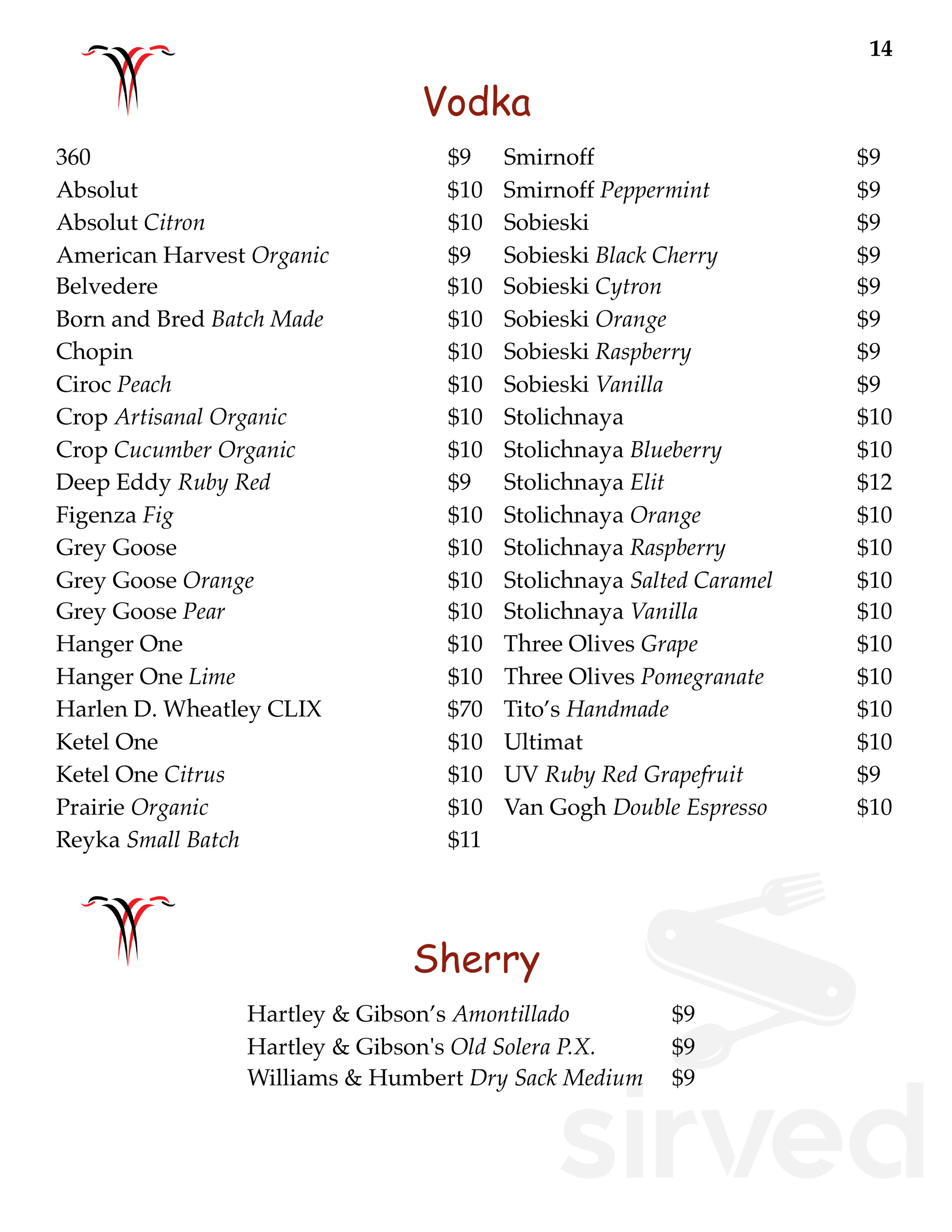La Foresta Restaurant menu in Killingworth, Connecticut