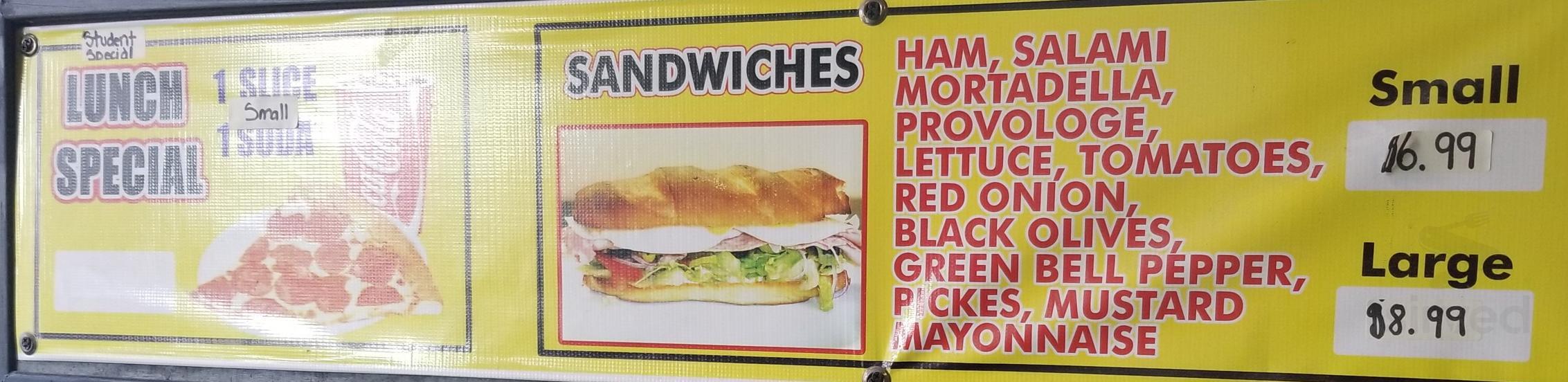 Welmer Pizza menu in Whittier, California, USA