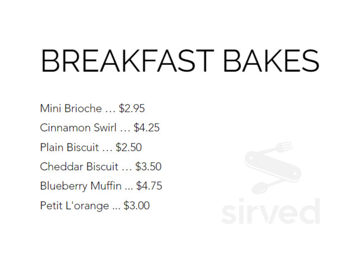 Menu - Delray Beach FL's The French Bakery | Sirved