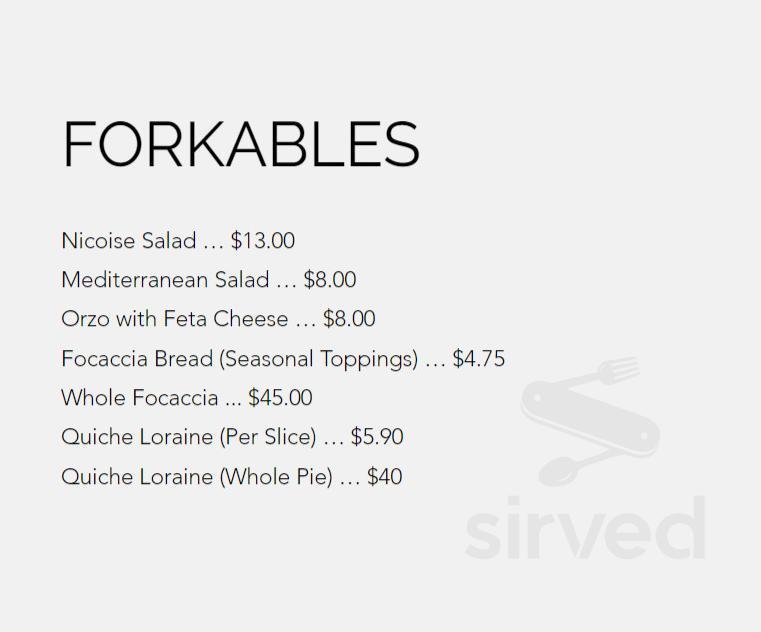 Menu - Delray Beach FL's The French Bakery | Sirved