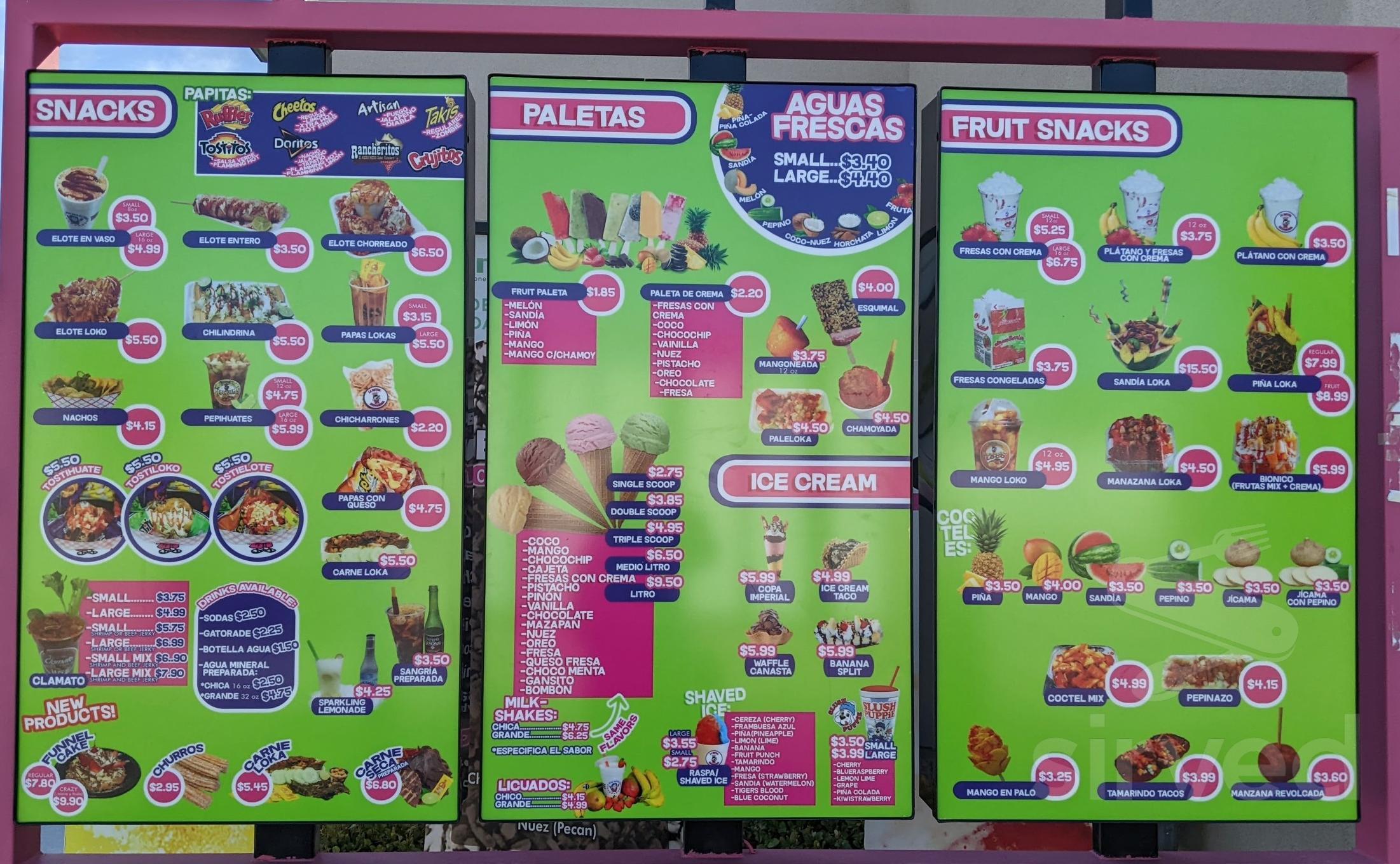 Paleteria La Reyna Michoacana Inc Menu In Las Cruces New Mexico USA paleteria-la-reyna-michoacana-inc-menu-in-las-cruces-new-mexico-usa