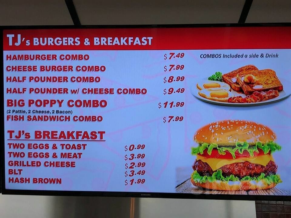 Stuckey's Travel Center menu in Marietta, Oklahoma, USA