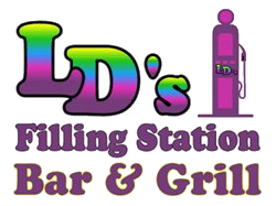 LD's Filling Station Logo in Mason City, Iowa
