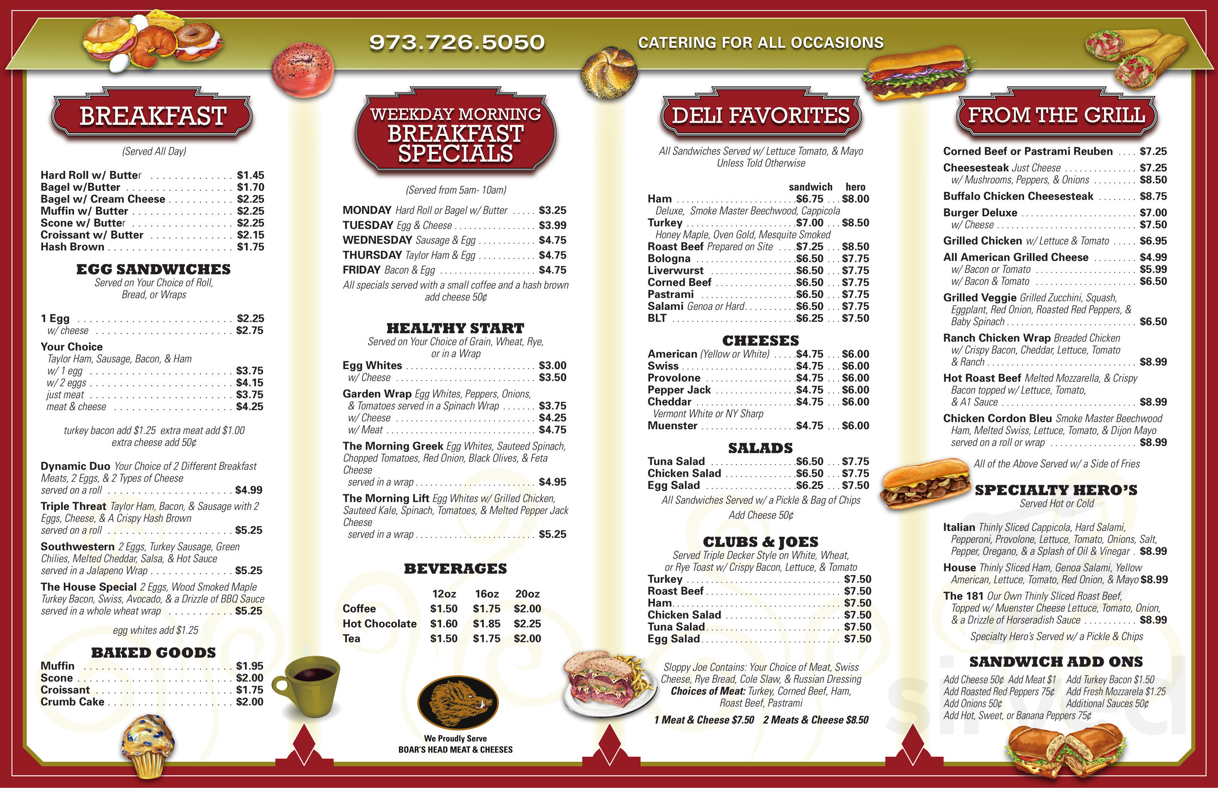 Eric's Deli &amp; Catering menu in Sparta Township, New Jersey, USA