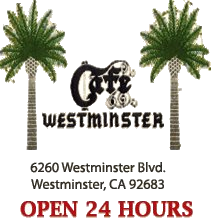 Cafe Westminster Logo in Westminster, California