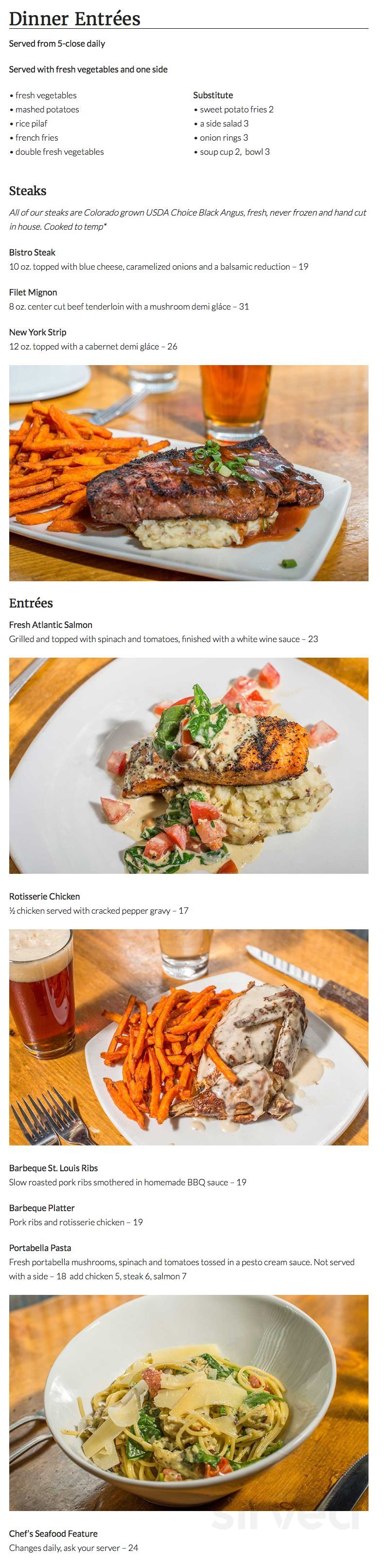 Quandary Tequila Bistro menu in Breckenridge, Colorado, USA