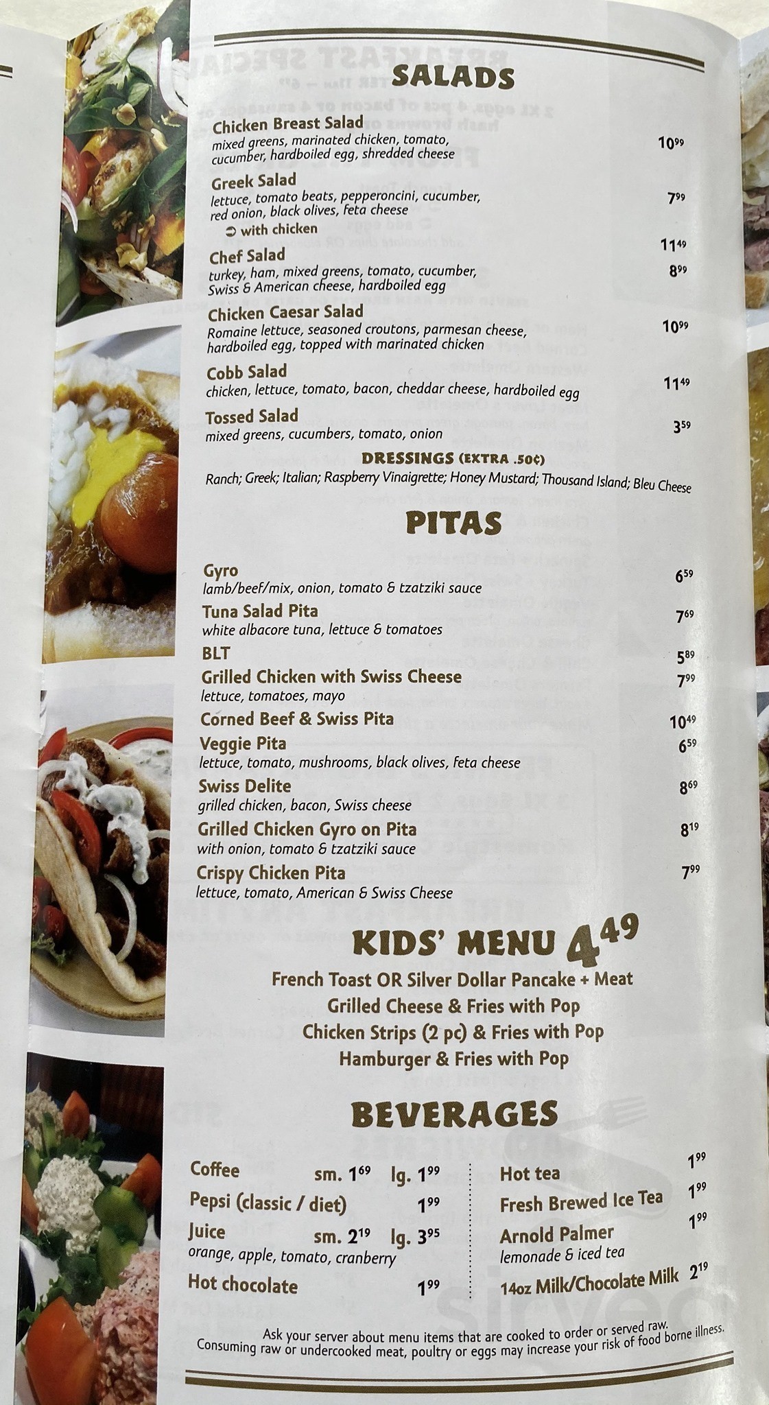 Frank's Deli & Grill menu in Detroit, Michigan, USA