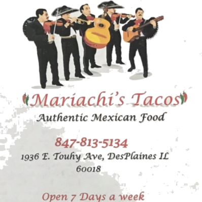 Mariachi's Tacos Logo in Des Plaines, Illinois
