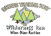 Barnes Trading Post- Wilderness Inn Logo in Barnes, Wisconsin