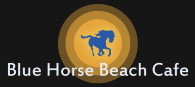 Blue Horse Beach Cafe Logo in Fish Creek, Wisconsin