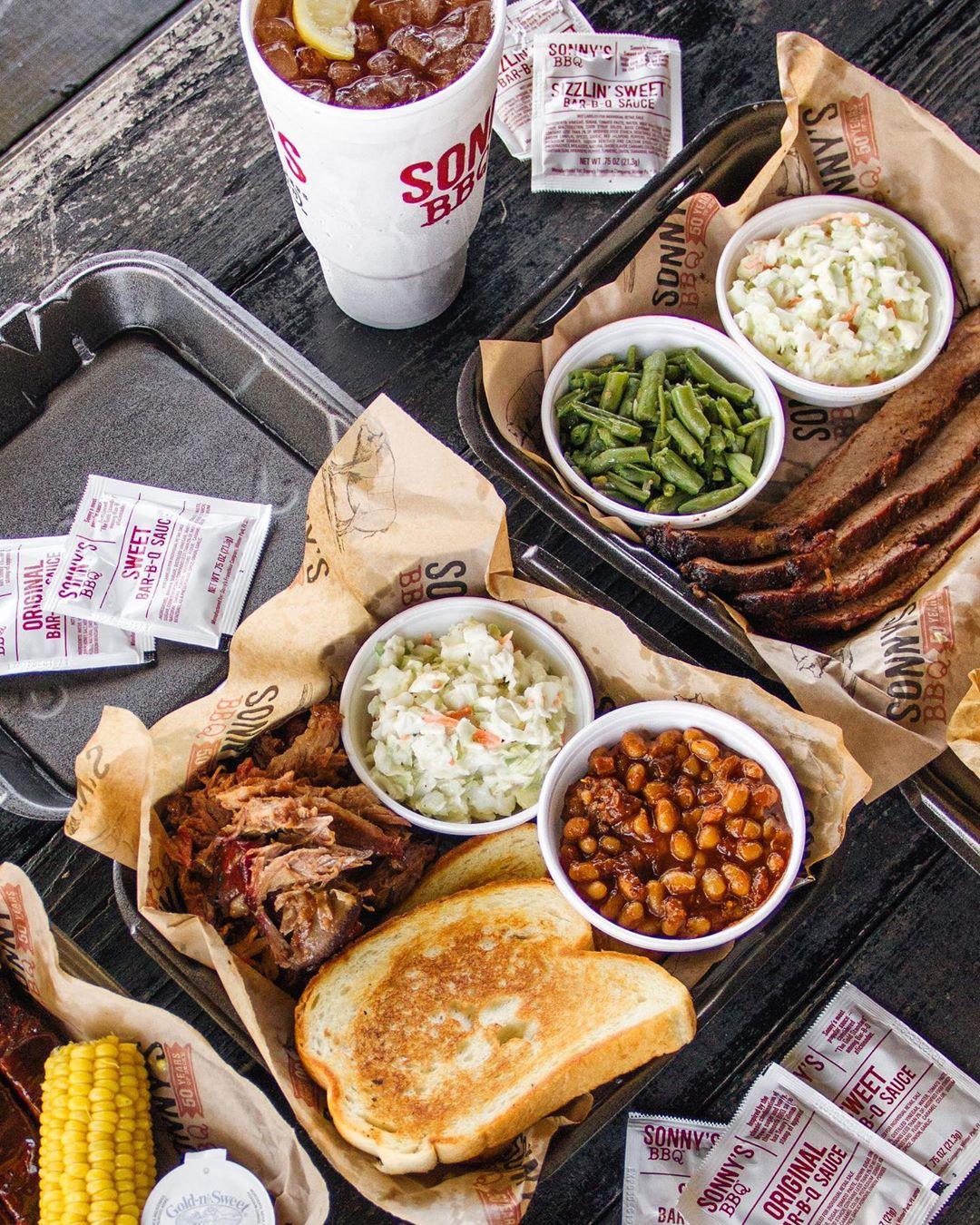 Sonny's BBQ menu in Clinton, Mississippi, USA