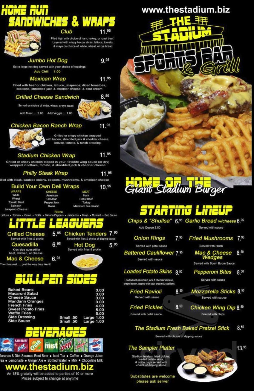 The Stadium Menus In Oxford New York United States the-stadium-menus-in-oxford-new-york-united-states