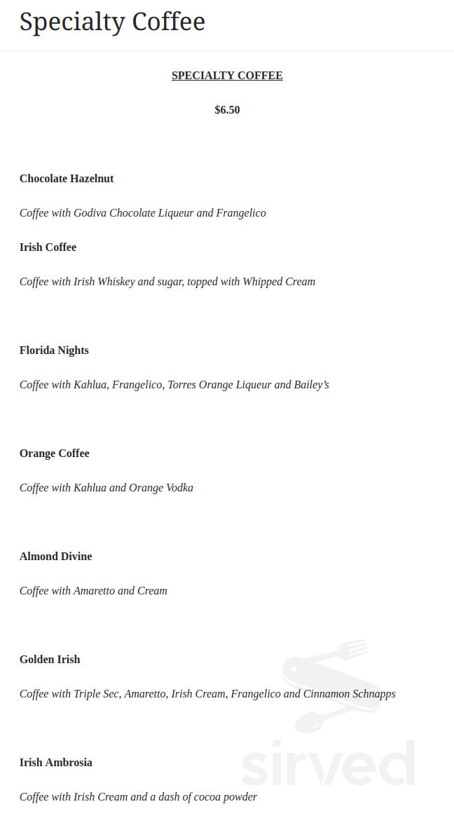 UnWined on the Water menu in Elkton, Maryland, USA