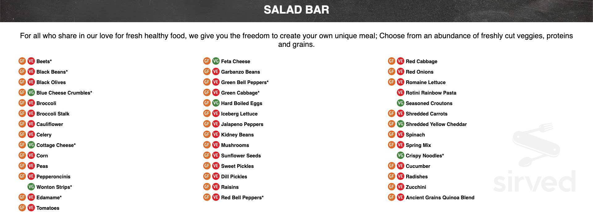 Menu - Henderson NV's Souplantation | Sirved