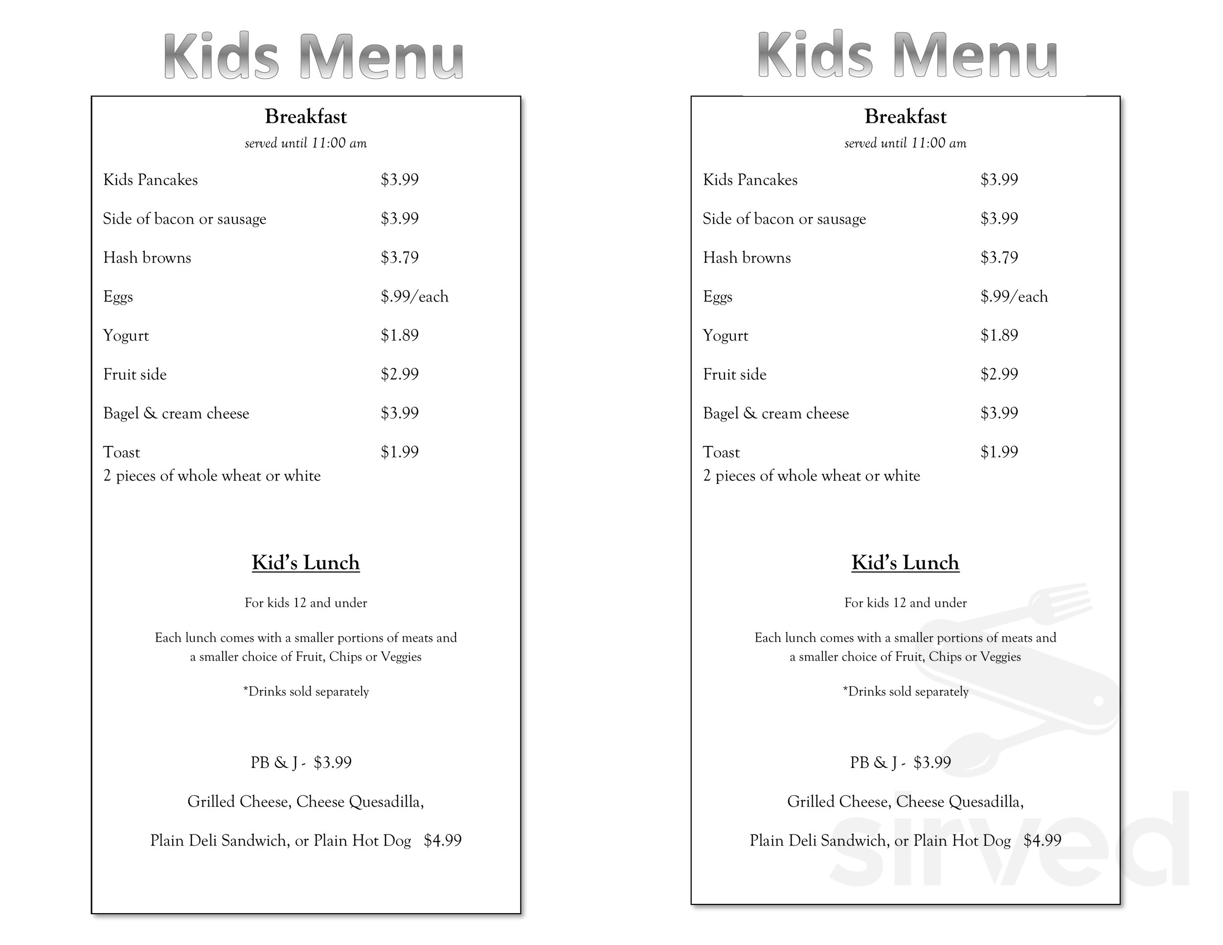 Solomon's Porch Cafe & Catering menu in Wilmore, Kentucky, USA