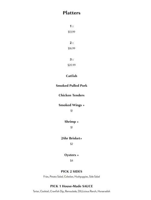 Bon Temps Boulets Seafood menu in Metairie, Louisiana, USA