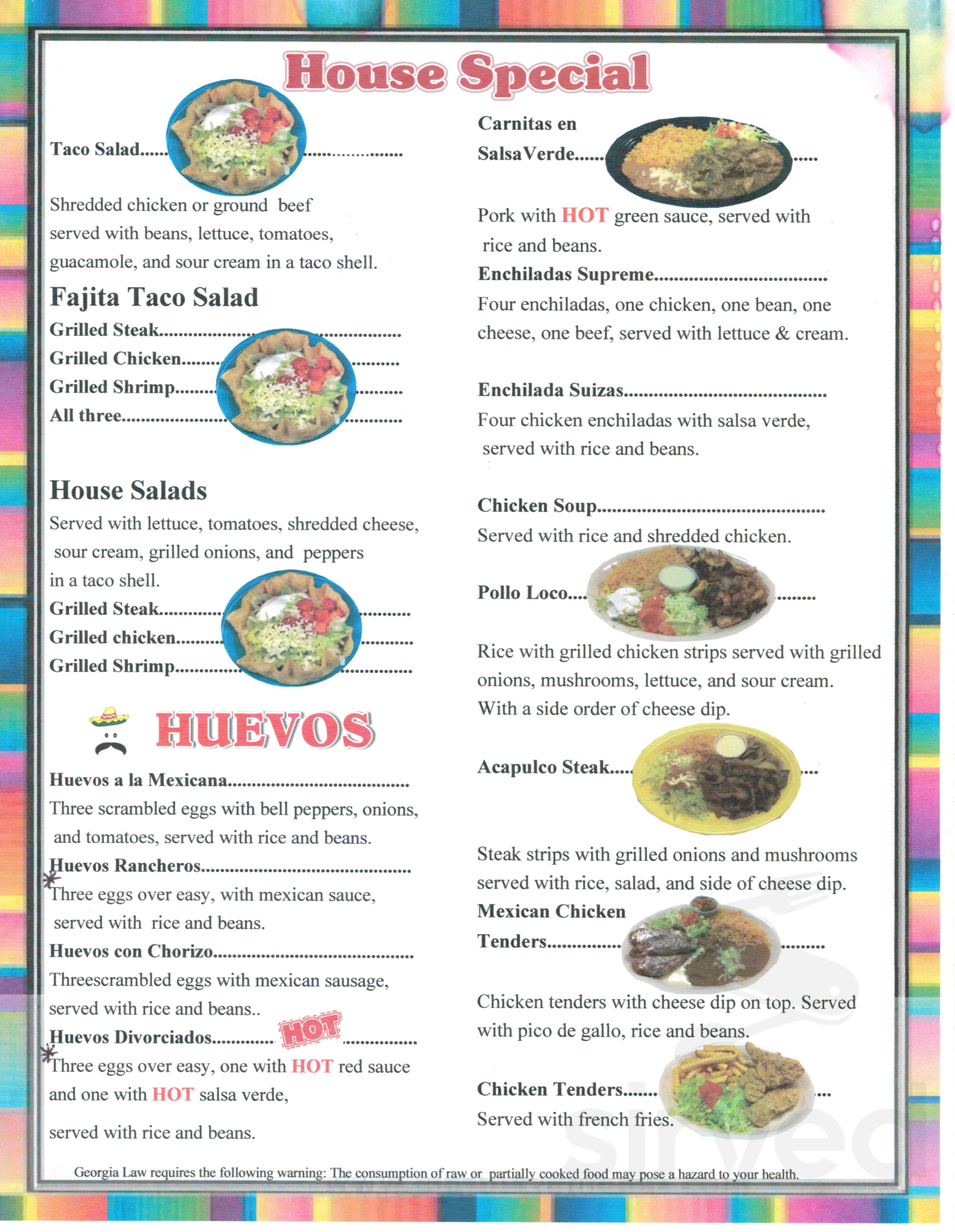 5 de Mayo Mexican Grill menus in Brunswick, United States