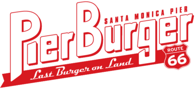 Pier Burger Logo in Santa Monica, California
