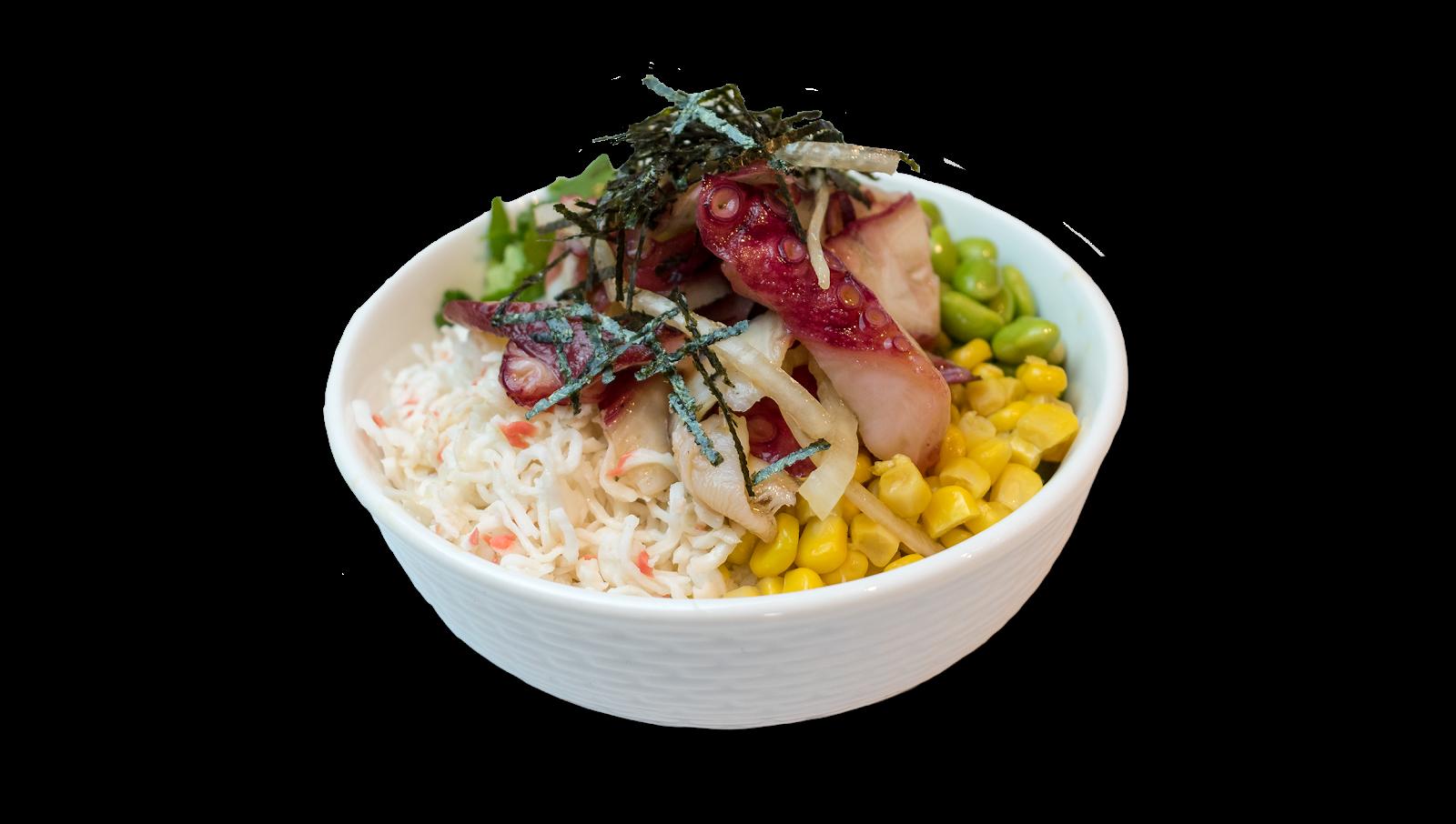 Poke Concept menu in Greenwood Village, Colorado, USA