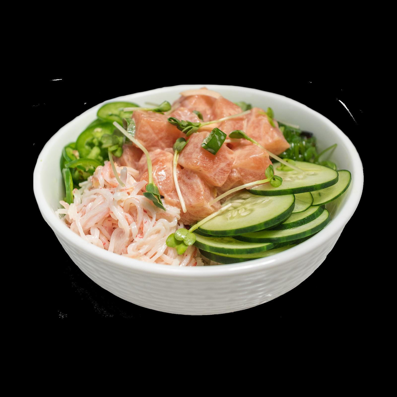 Poke Concept menu in Greenwood Village, Colorado, USA