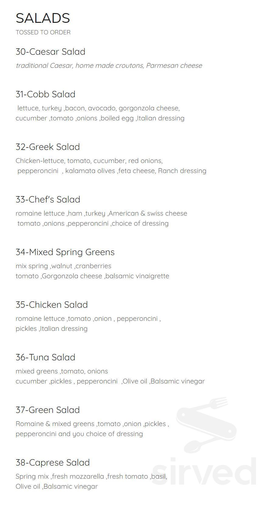 TUPS Sandwiches menu in Las Vegas, Nevada, USA