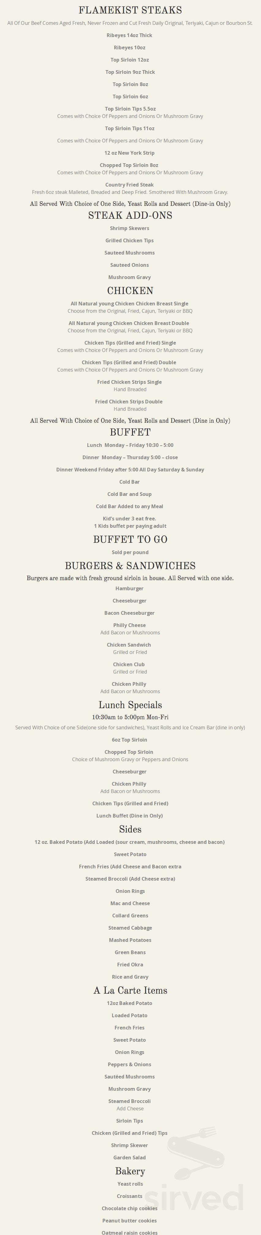 Interesting Quincy S Family Steak House Menu Images