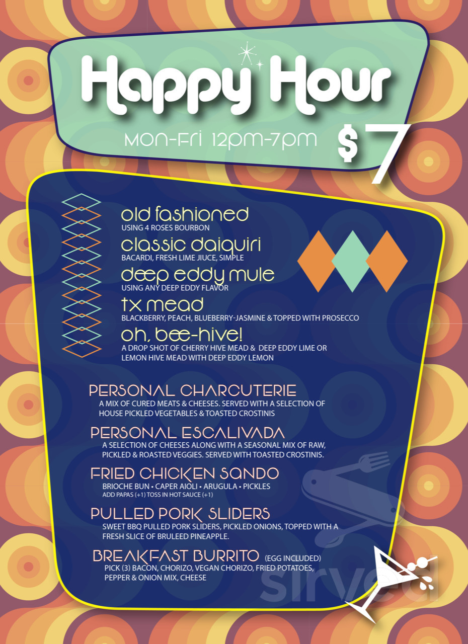 The Davenport menus in San Marcos, Texas, United States