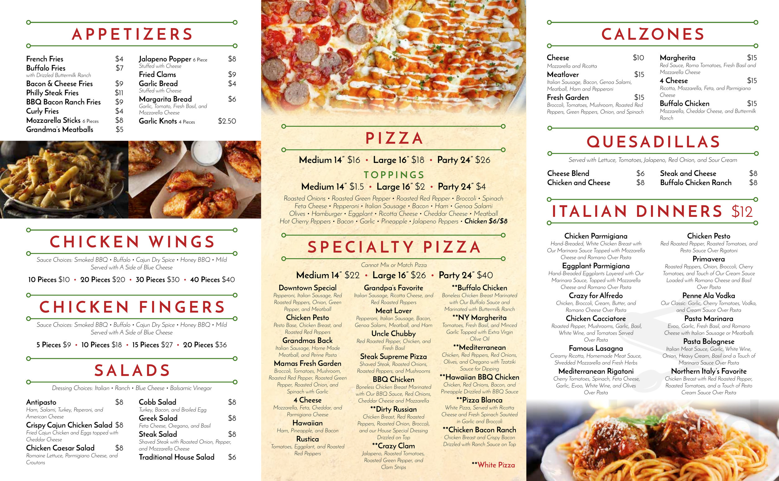 Pietro's Pizza menu in Hartford, Connecticut, USA