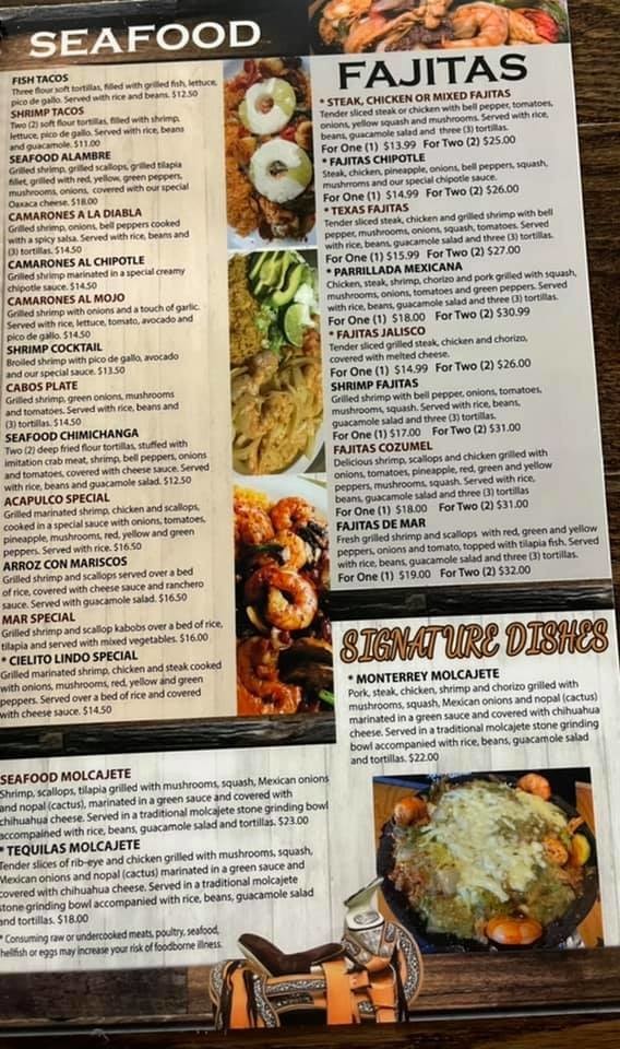 Tequilas Bar and Grill menu in Columbus, Wisconsin, USA