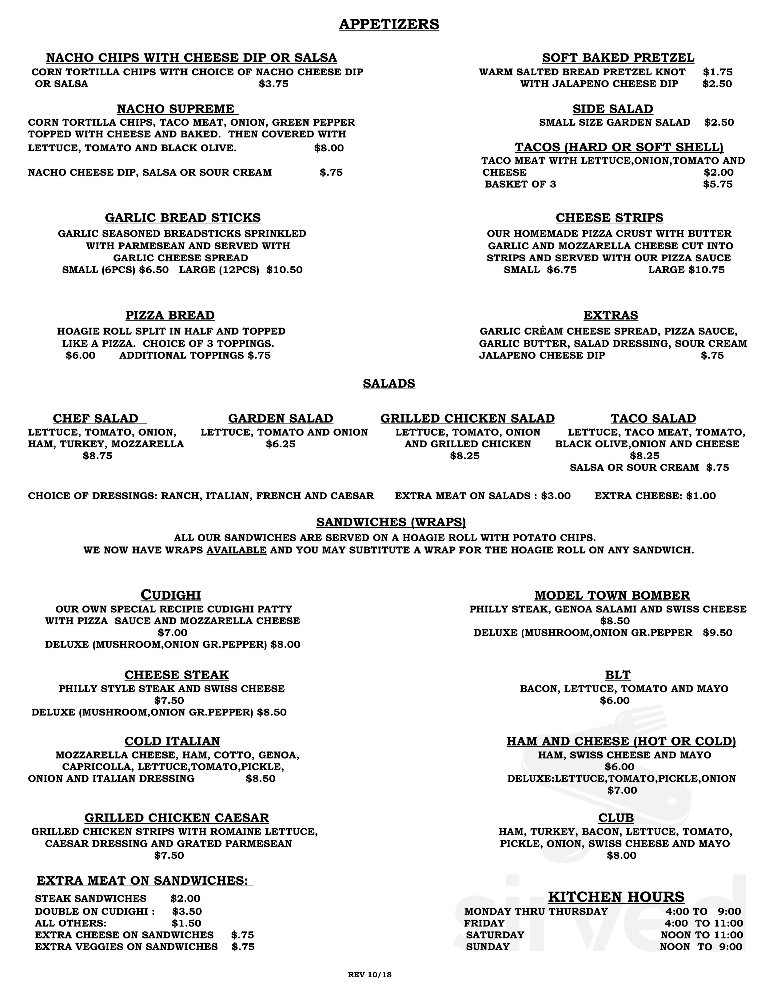 Gwinn Inn menus in Gwinn, Michigan, United States