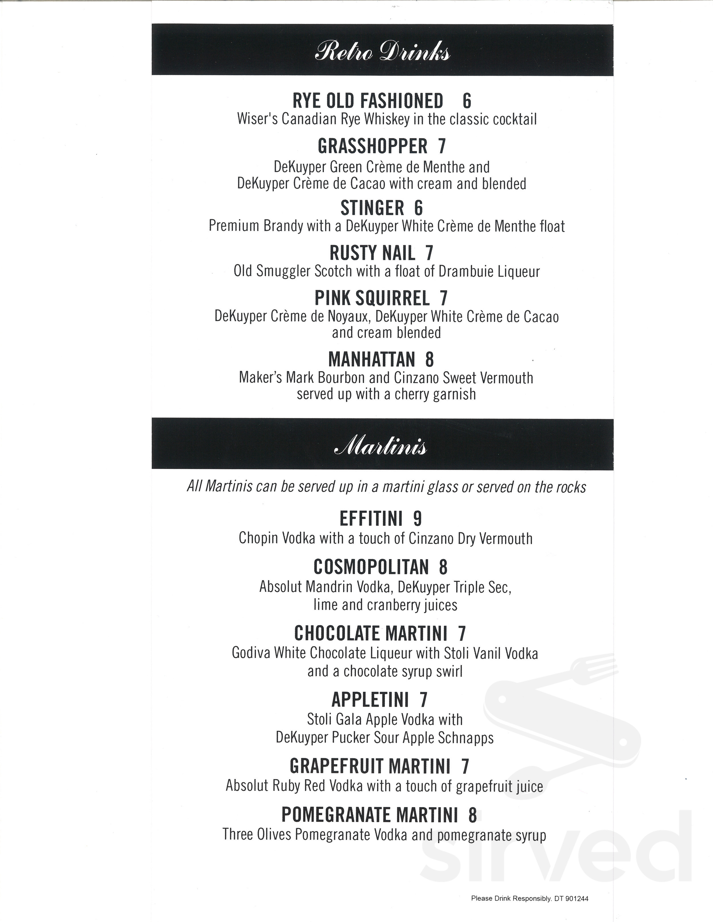 Effie's Restaurant & Bar menu in Campbell, California, USA