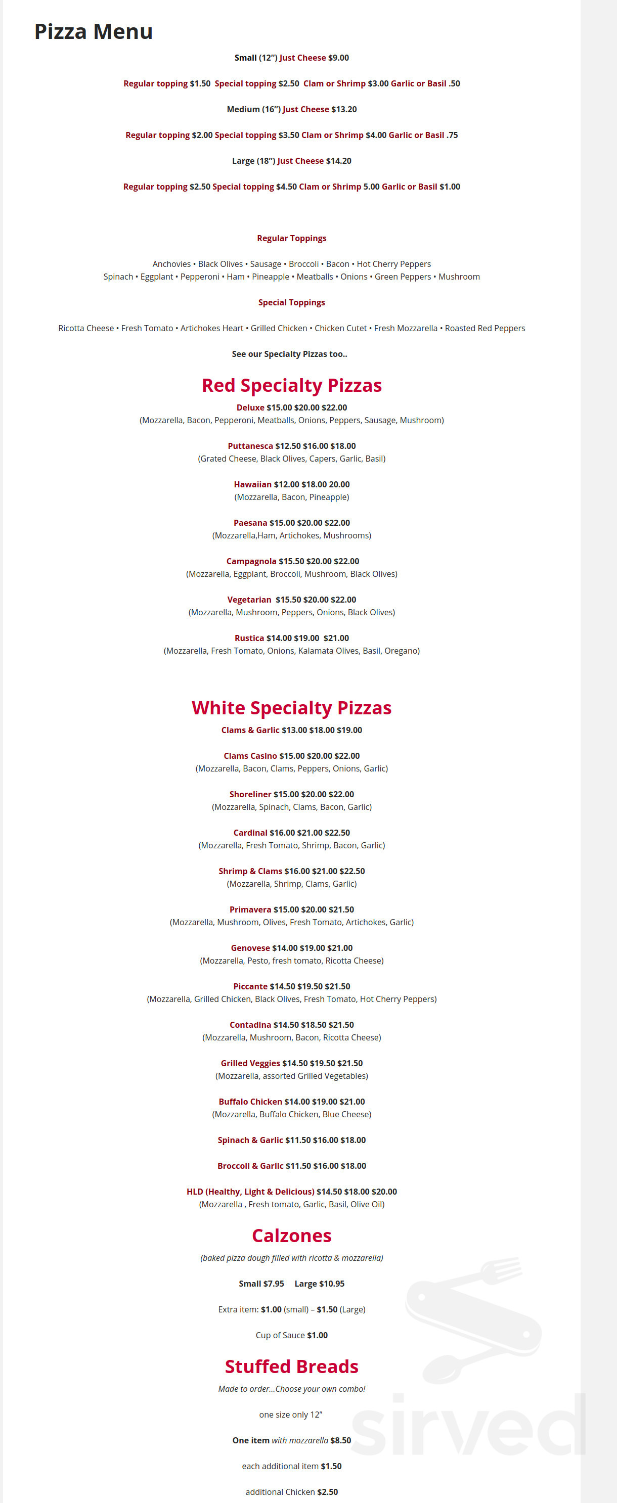 Bradley & Wall menu in Madison, Connecticut