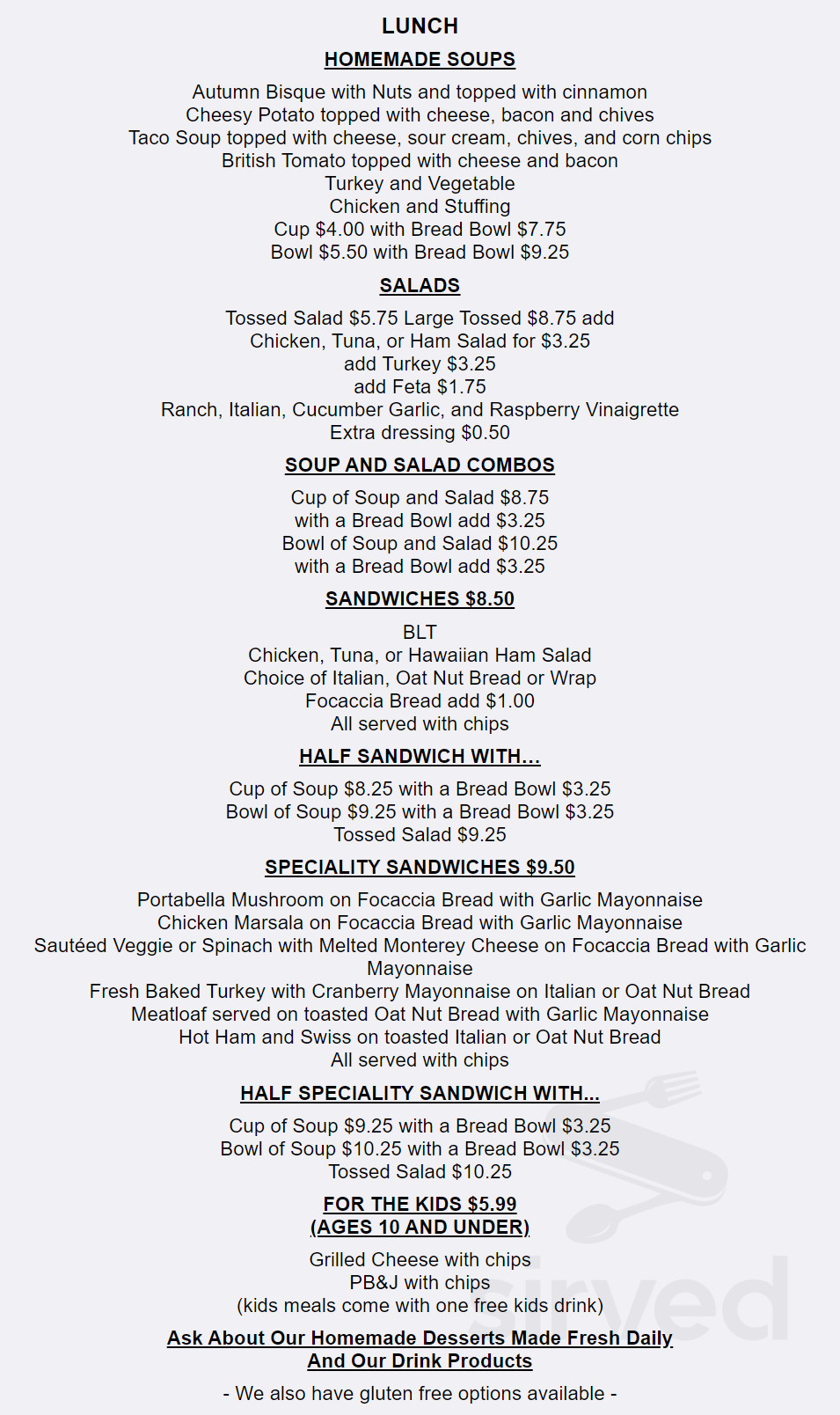 Chat A Wyle Menu In Apalachin New York Usa