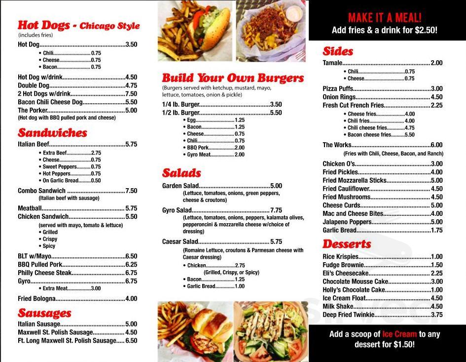 Doctor Dogs menu in Roselle, Illinois, USA
