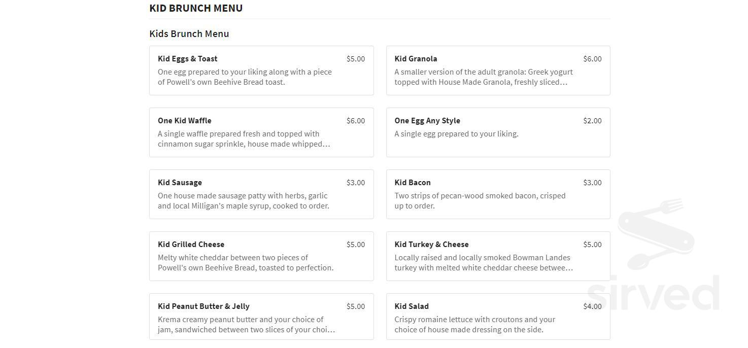Locust Table Menu Menu - Powell OH's The Locust Table | Sirved