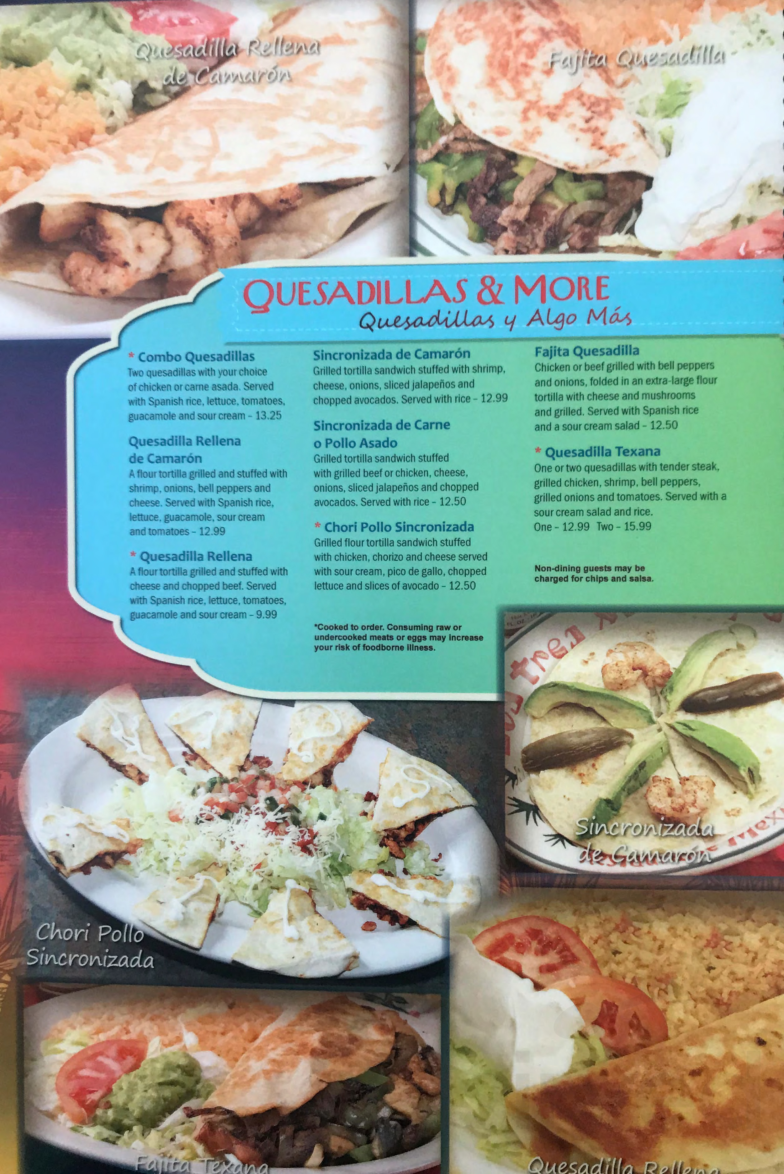 Los Tres Magueyes menu in Cary, North Carolina, USA