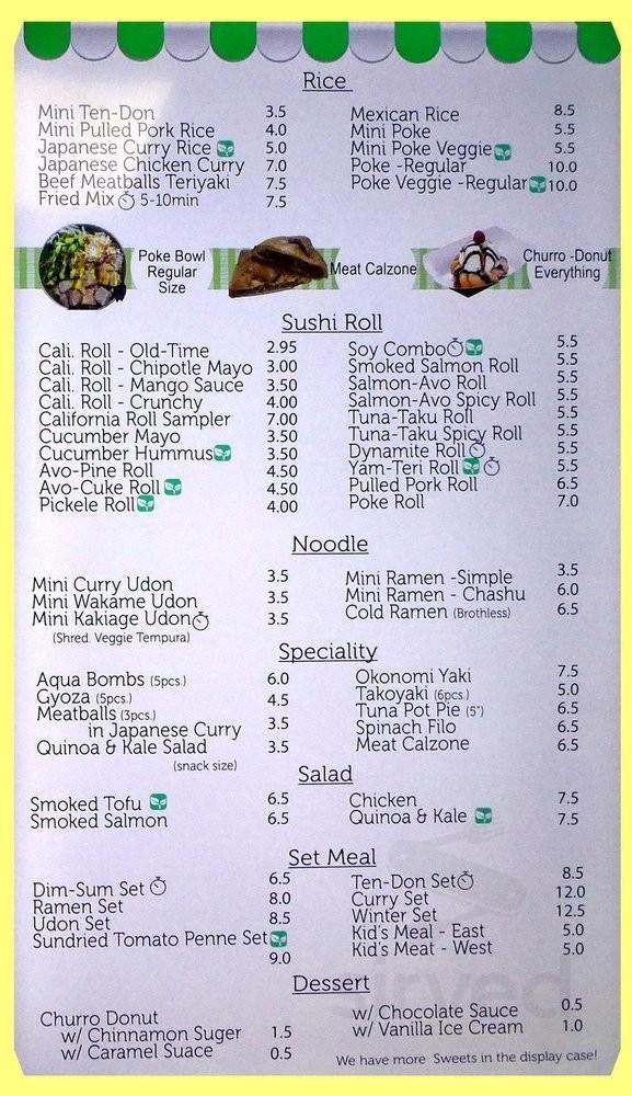 Vegan Fried Chick' UN menu in Vancouver, British Columbia