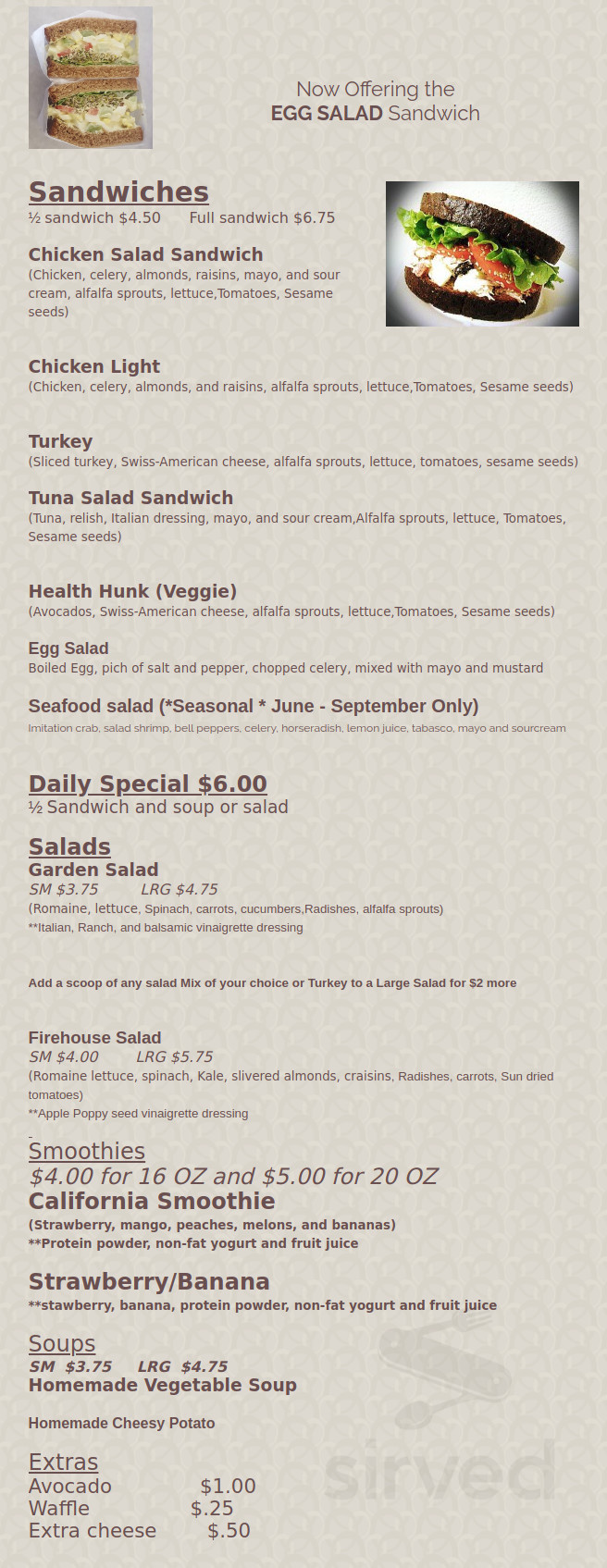 Complete Health Store menu in Rialto, California
