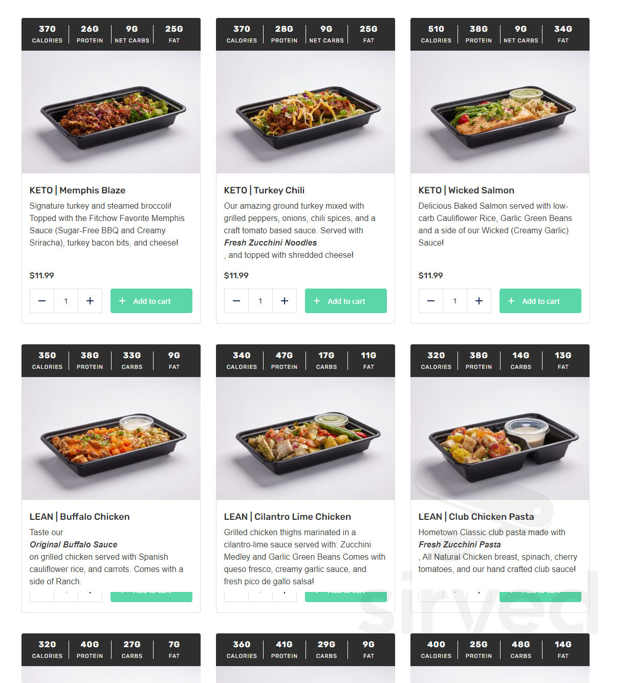 Fitchow menu in Lancaster, California
