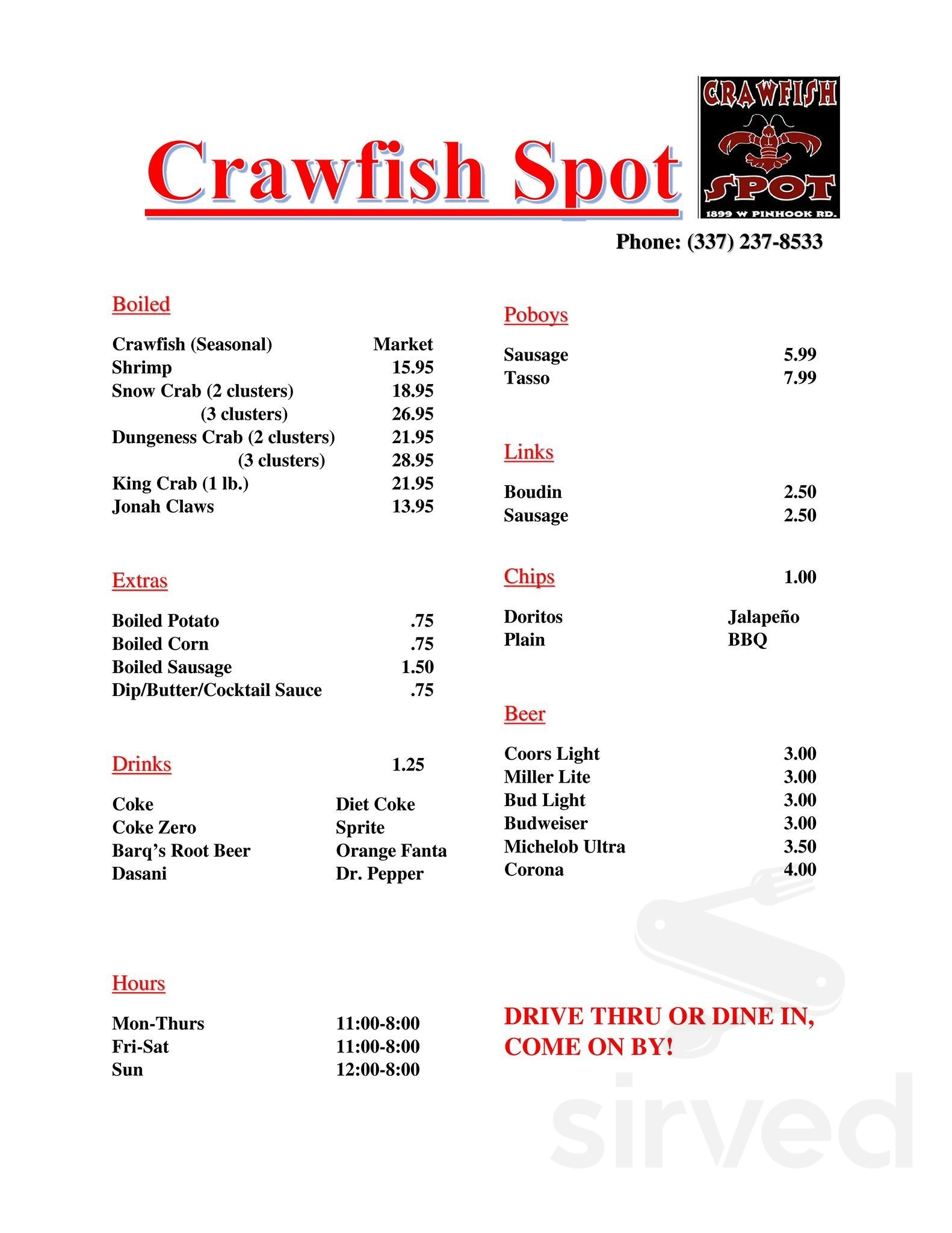 Crawfish spot deals