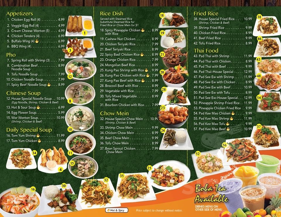 Panda Max Asian Cuisine menu in Yucaipa, California