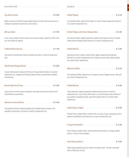 Blackeyed Pea menu in Northglenn, Colorado, USA