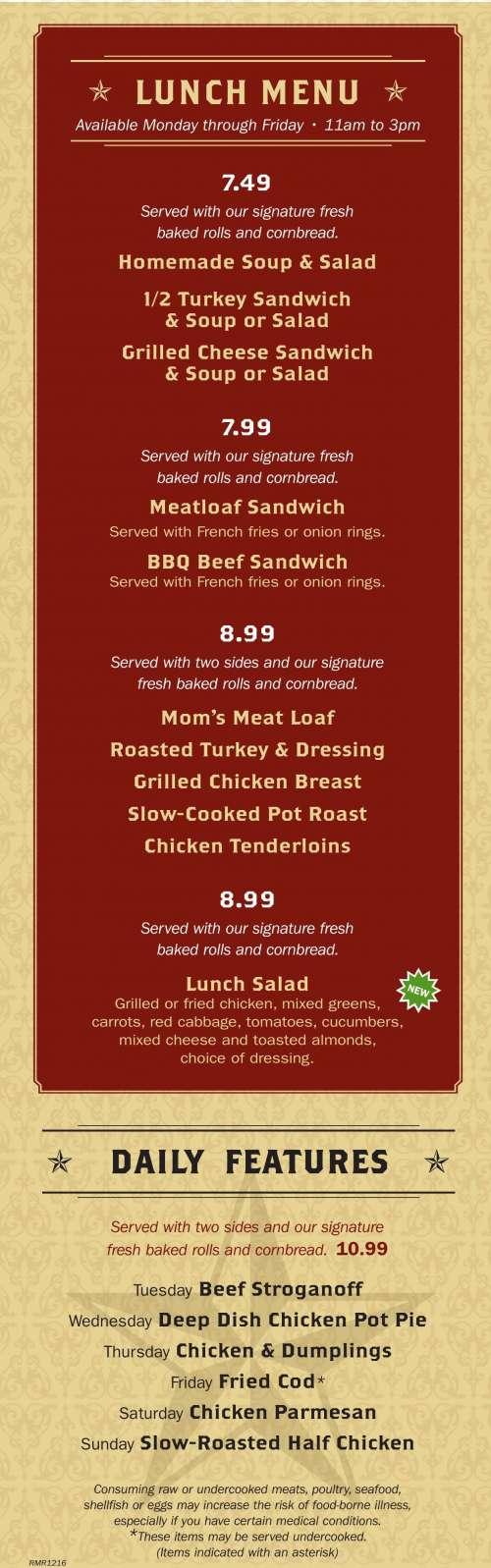 Blackeyed Pea menu in Pueblo, Colorado, USA