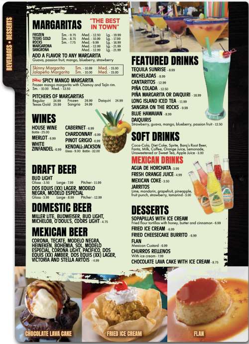 Don Tequila Mexican Restaurant menu in Naples, Florida, USA